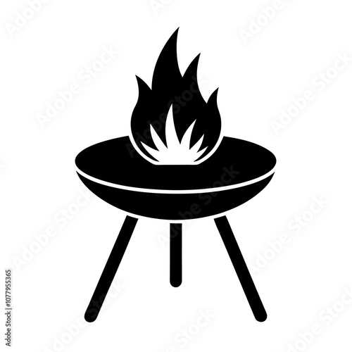  fire pit table  isolated on white background