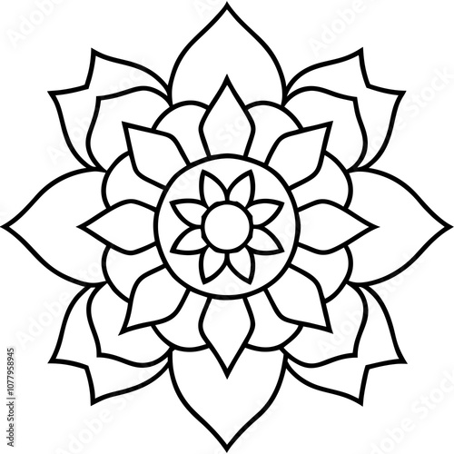 Indian traditional mandala vector art