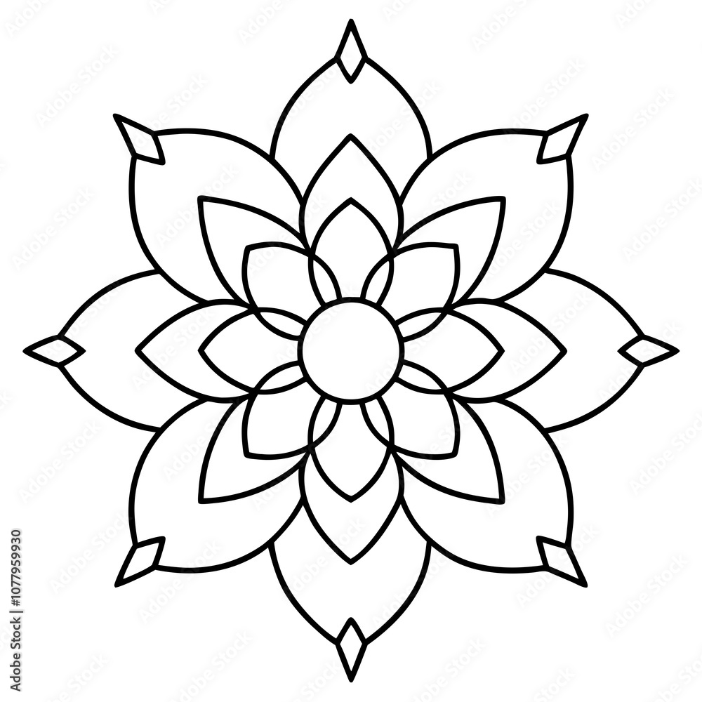 Indian traditional mandala vector art Indian traditional mandala vector art