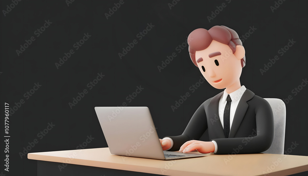 Burnout at the table Overwhelmed employee with messy workspace. Burnout at the table Overwhelmed employee with messy workspace.