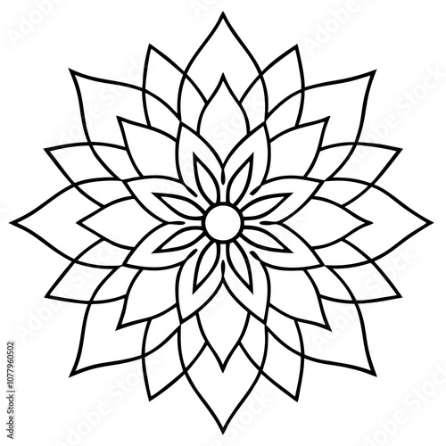 Indian traditional mandala vector art illustration photo