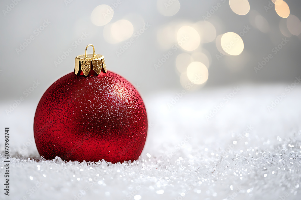 Christmas ornaments sparkling against a dreamy bokeh background, creating holiday magic. Christmas ornaments sparkling against a dreamy bokeh background, creating holiday magic.
