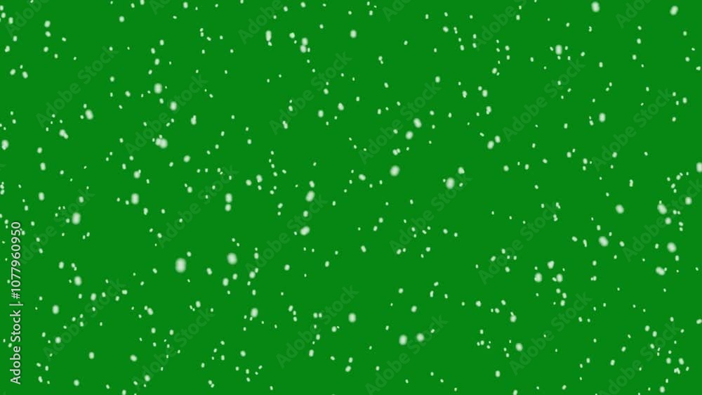 winter Snow fall animation on green screen background ,	winter snow backdrop video, snow, winter background, Snowflakes overlay isolated on chroma key footage, winter snow transparent, soft hail,
