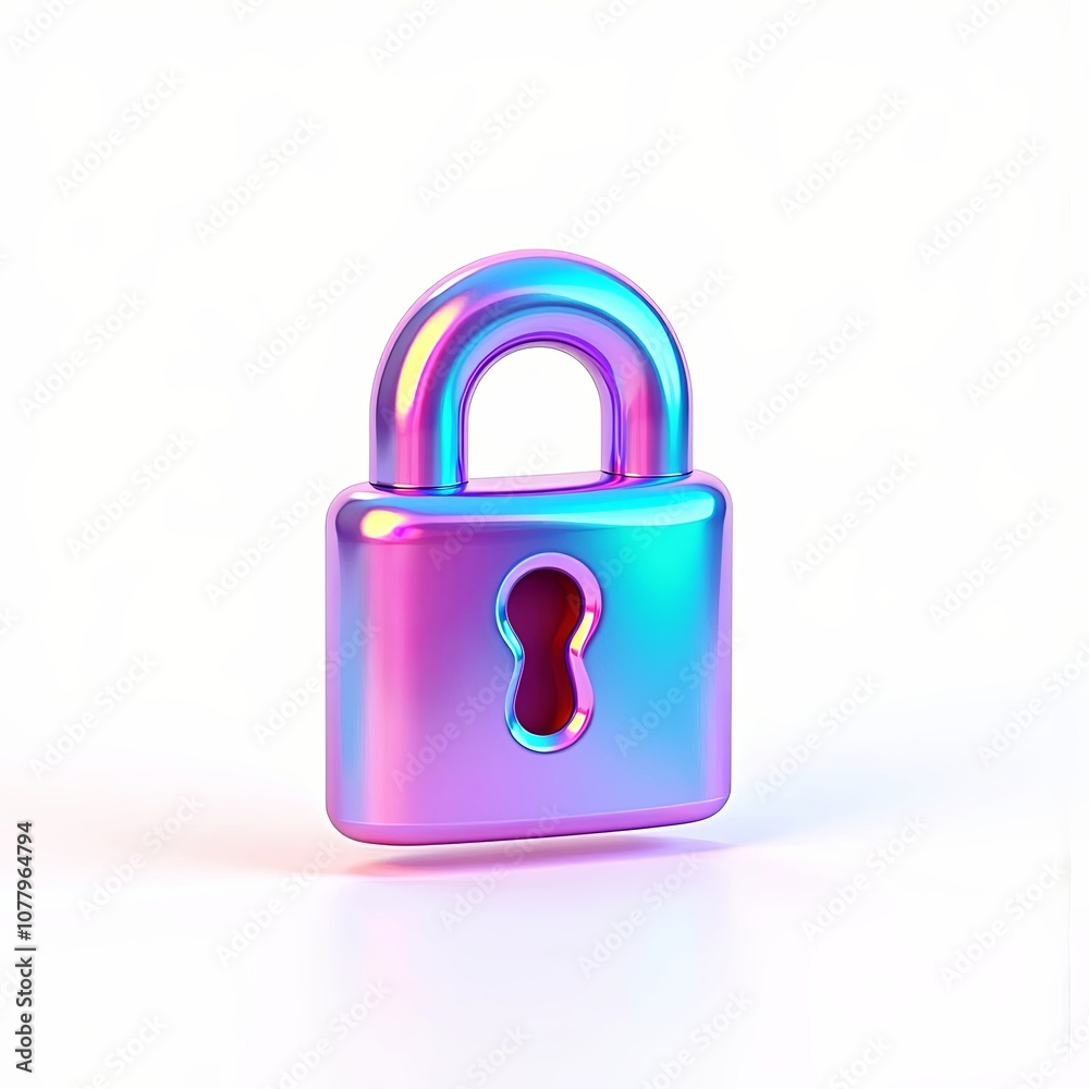 3D Encrypted Data Visualization Graphic with Iridescent Holographic Overlay for Joyful Design Projects on White Background 3D Encrypted Data Visualization Graphic with Iridescent Holographic Overlay for Joyful Design Projects on White Background