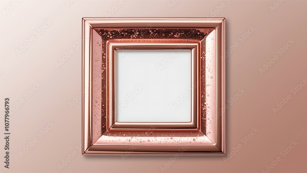 Rose Gold Picture Frame with a Speckled Finish Rose Gold Picture Frame with a Speckled Finish