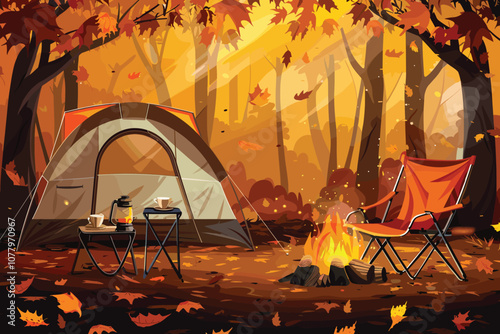 cartoon camping Wallpaper , tree, nature, night, forest, landscape at night, wallpaper, sky, art, vacation, wallpaper, house, trip, people, outdoors, travel, tourism, adventure, camp, trip, campfire,