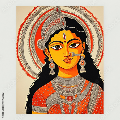 Traditional Madhubani paint...