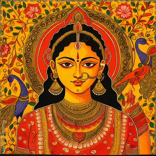 Traditional Madhubani paint...