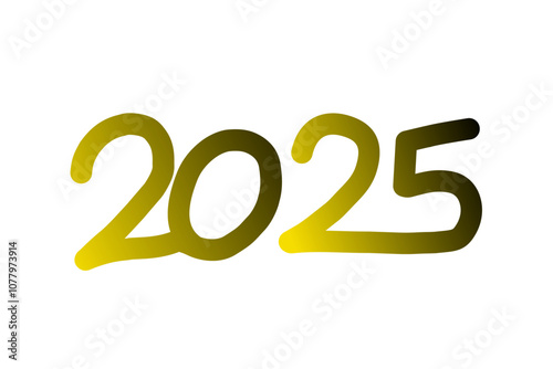 2025 number design for new year