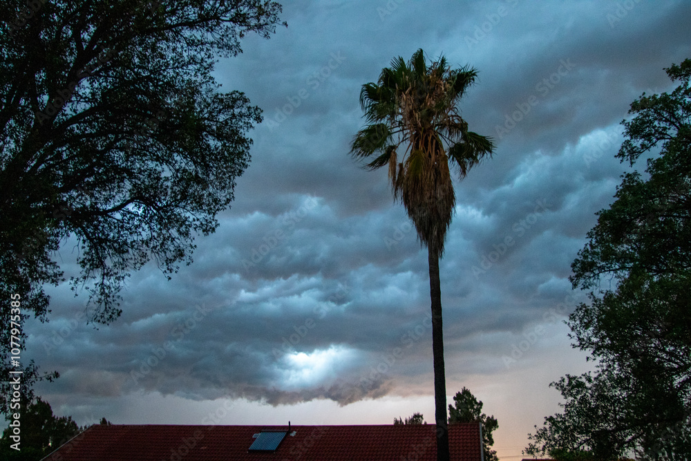 Storm clouds build over Johannesburg in South Africa at the start of the summer rain season Storm clouds build over Johannesburg in South Africa at the start of the summer rain season