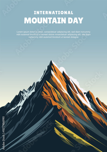 International Mountain Day background.