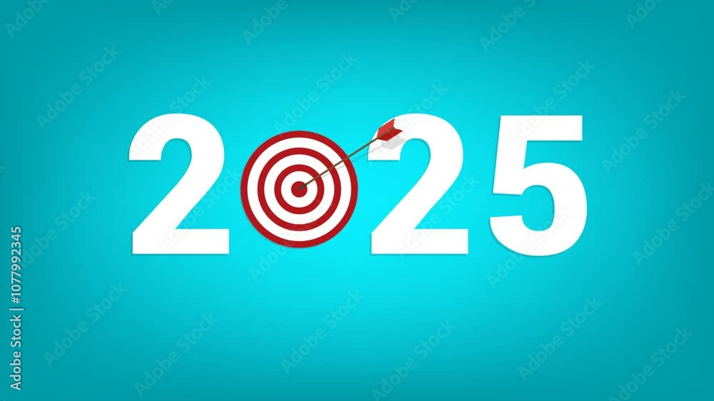 Goal, arrow hitting the target, shooting at goal, Success, 2025 Goal, arrow hitting the target, shooting at goal, Success, 2025