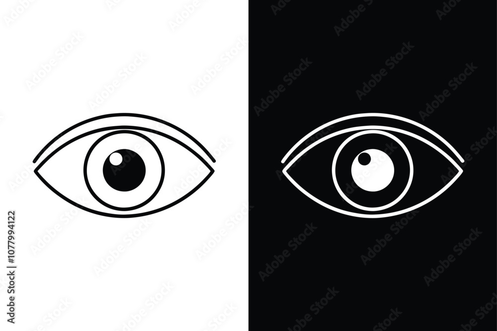 Eye Line Icon. Vector Design Template for Vision and Ophthalmology Eye Line Icon. Vector Design Template for Vision and Ophthalmology