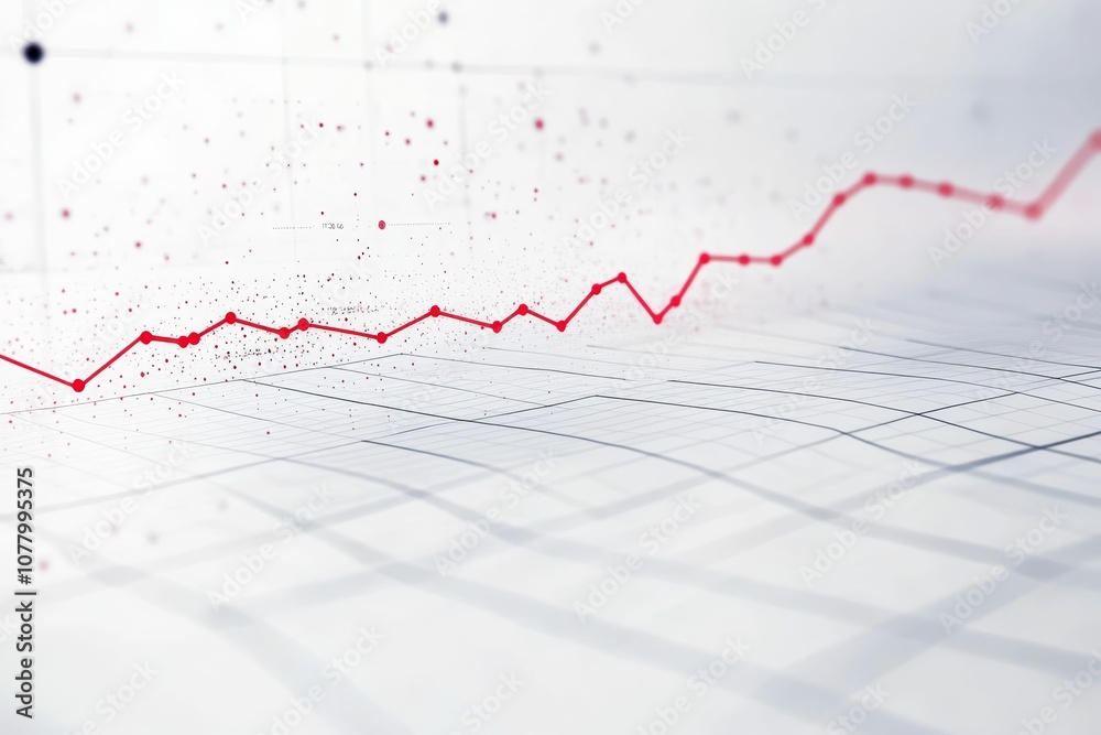A red line graph on a white grid.