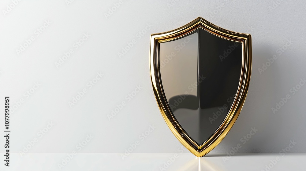 A 3D shield graphic representing trust, integrity, and reliability, set against a white background, perfect for concepts related to reputation. A 3D shield graphic representing trust, integrity, and reliability, set against a white background, perfect for concepts related to reputation.