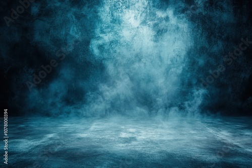 Dark blue smoke with textured floor.