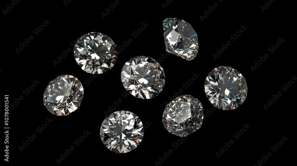 A close up of a set of diamonds A close up of a set of diamonds