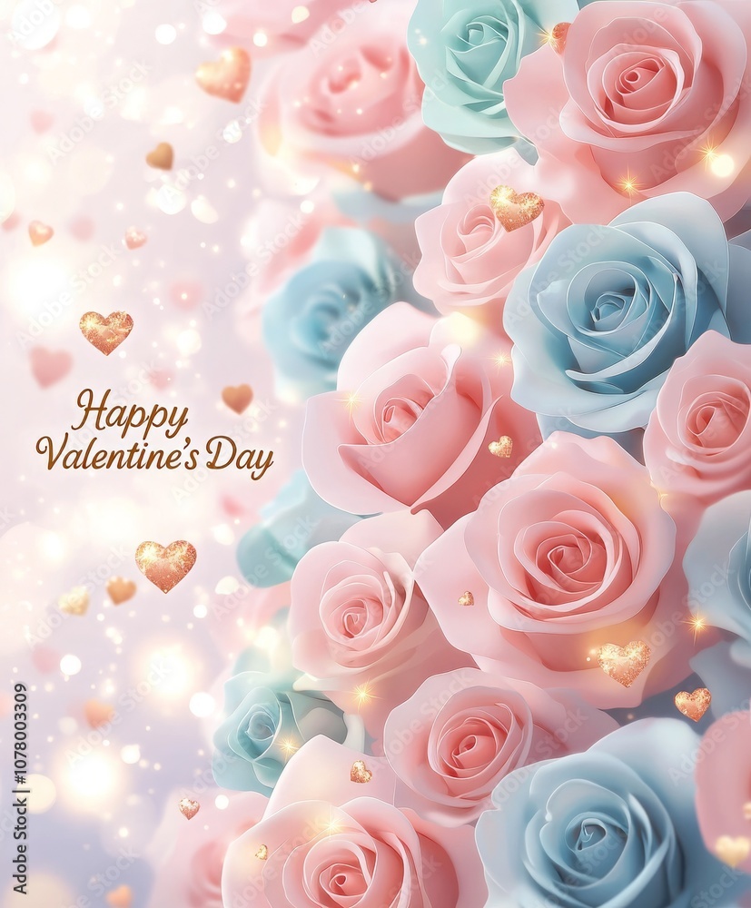 Celebrate love and joy this valentine's day with beautiful pink and blue roses Celebrate love and joy this valentine's day with beautiful pink and blue roses