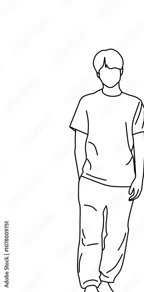 sketch of a person sketch of a person