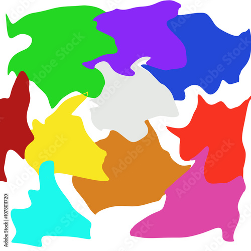  abstract shape playing color  for  kids ,designs and creative backgrounds