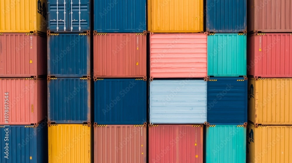 Fototapeta premium Colorful Shipping Containers.