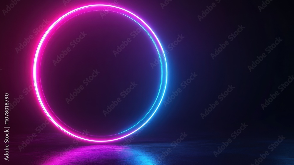 Neon Circle Abstract Neon Circle Abstract