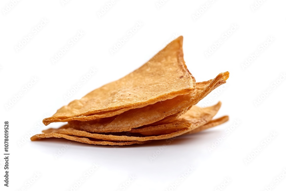 mexican food Corn tostada in dish isolated mexican food Corn tostada in dish isolated