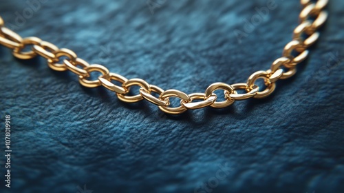 Close Up of Shiny Golden Chain