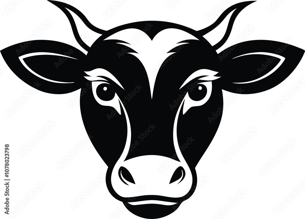 cow head logo silhouette , bull logo , animal logo vector black cow head logo silhouette , bull logo , animal logo vector black