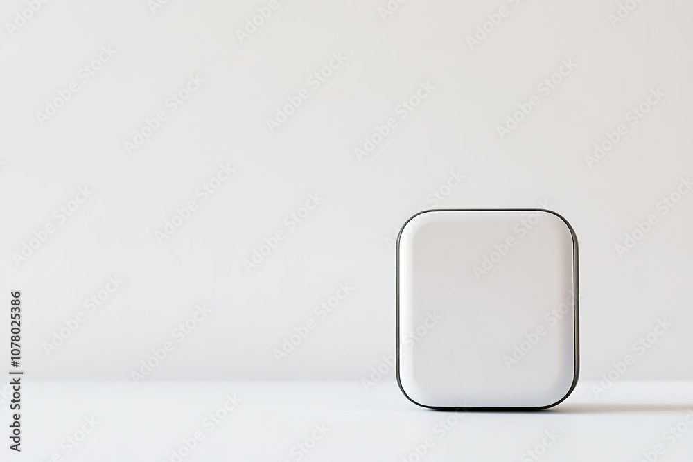 Minimalist white object with copy space Minimalist white object with copy space