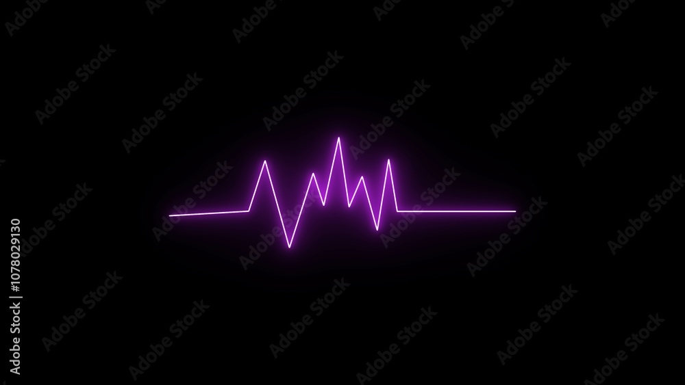 neon glowing heartbeat icon background.Abstract heartbeat and pulse rate signal technology,medical laboratory, cardiology project. neon glowing heartbeat icon background.Abstract heartbeat and pulse rate signal technology,medical laboratory, cardiology project.