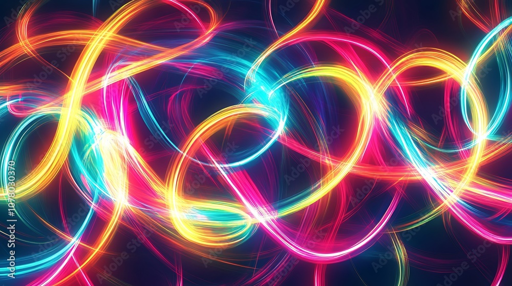 Abstract Swirling Colorful Lines Abstract Swirling Colorful Lines