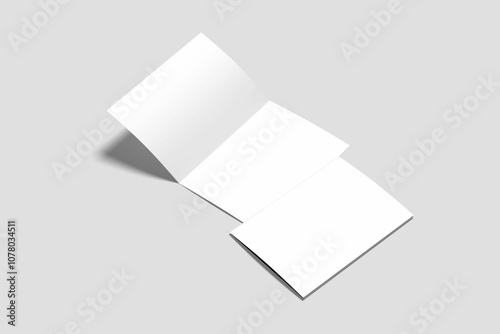 Blank A4/A5 Bifold brochure mockup Vol. II