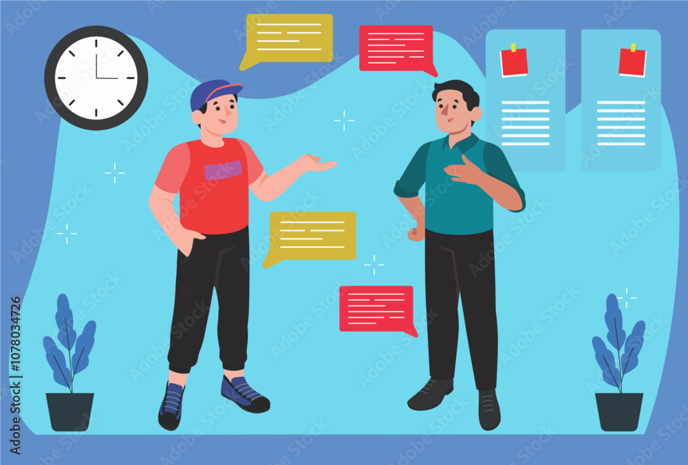 201 - Conversation Concept Illu 201 - Conversation Concept Illu