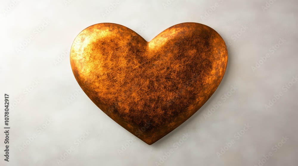 Obraz premium Heartshaped wall decor, symbol of love, affection, romance, and valentine's day celebration