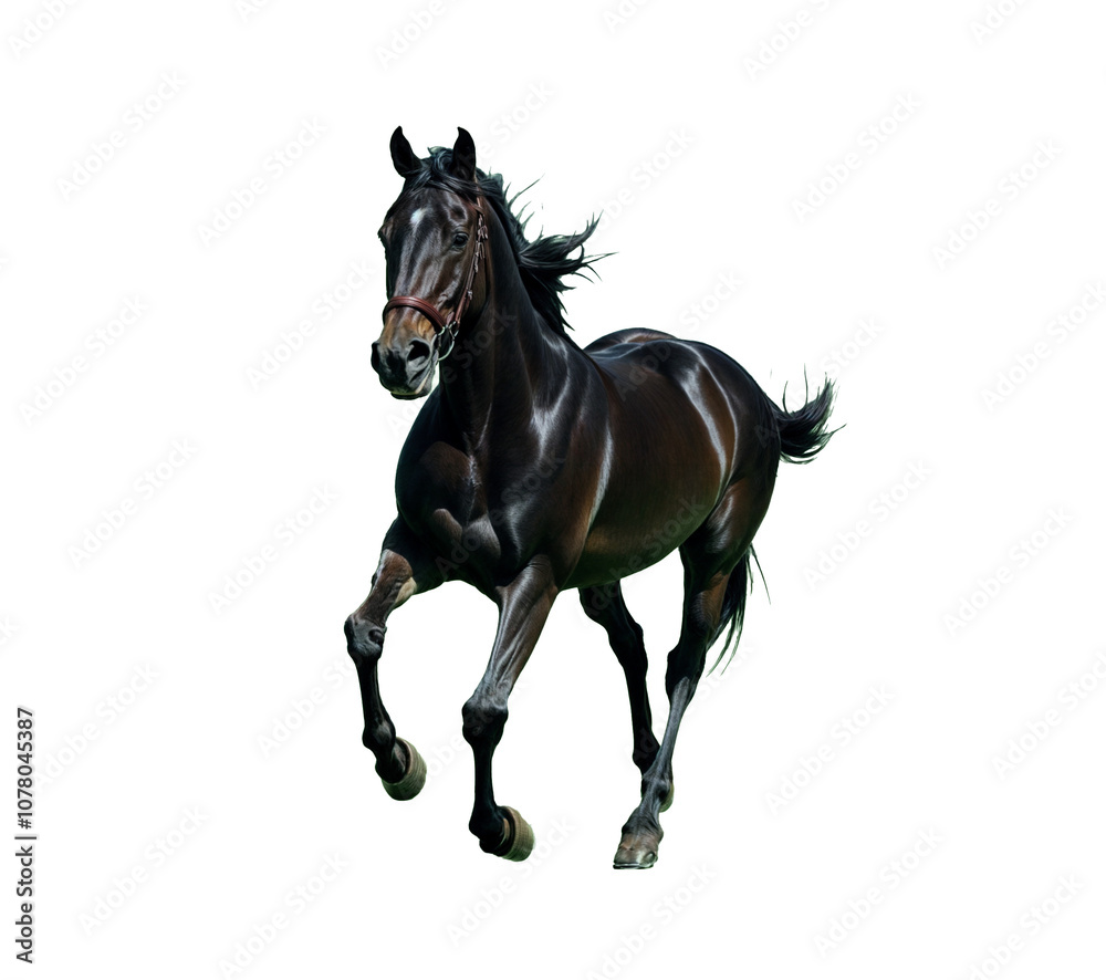 Horse running in open field, background. PNG transparent. Horse running in open field, background. PNG transparent.