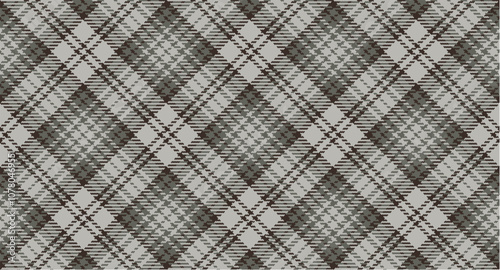 Vector checkered pattern. Tartan, textured seamless twill for flannel shirts, duvet covers, other autumn winter textile mills. Vector Format