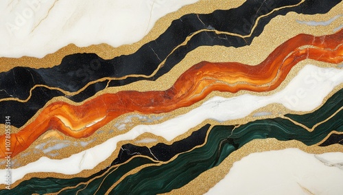 A carpet with a motywe of bursztynowy marmuru, abstractly patterned. Stocks available.