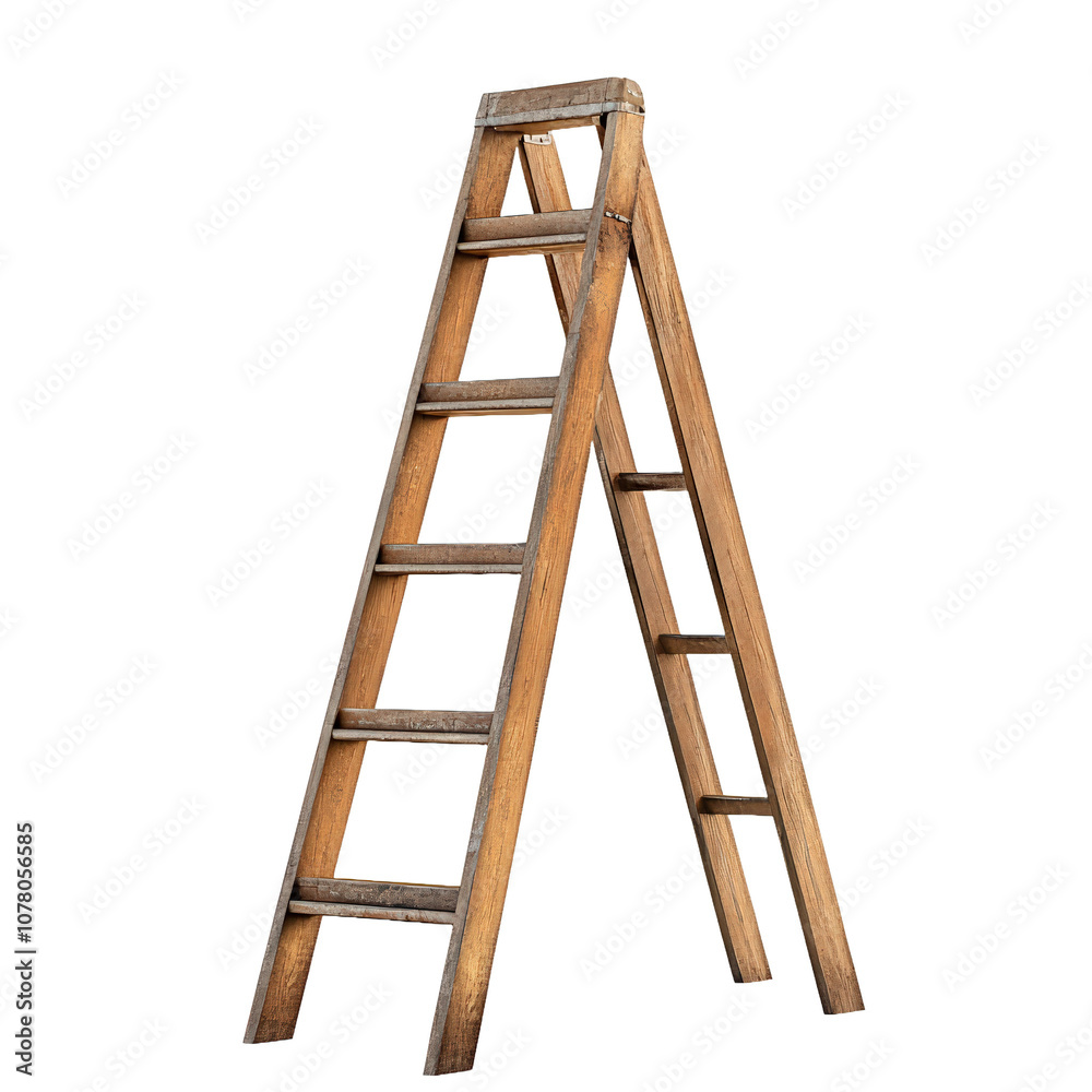 Construction Ladder isolated on white background. Construction Ladder isolated on white background.