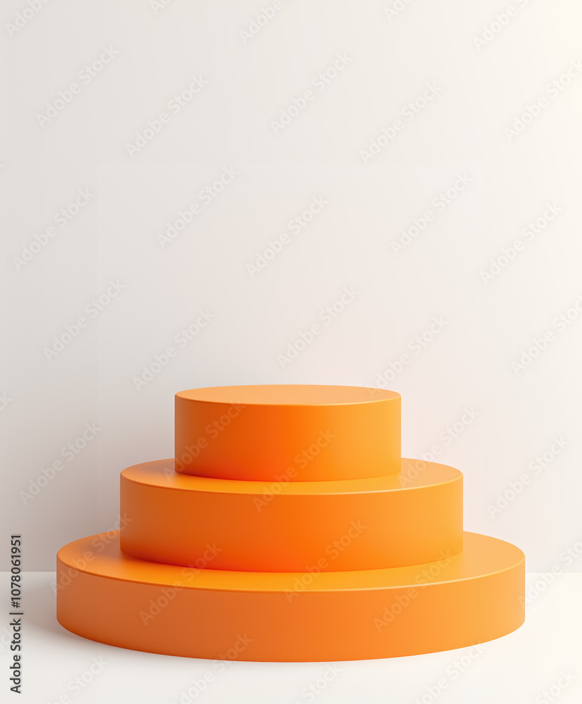 Three-tiered orange structure Three-tiered orange structure