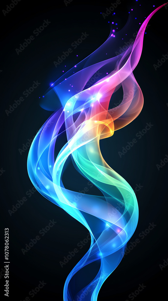 colorful smoke, AI generated colorful smoke, AI generated
