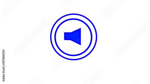 Free Download  sound icon audio music speech frequency speaker animation and white background. - GFXLoad