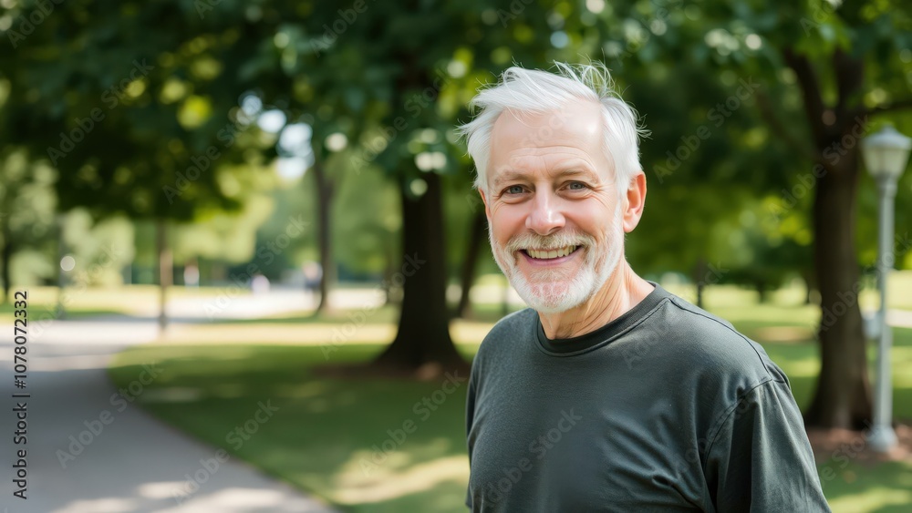 Happy Senior Man Smiling in Park: Perfect for Aging Gracefully Themes, Retirement Concepts, and Positive Living Happy Senior Man Smiling in Park: Perfect for Aging Gracefully Themes, Retirement Concepts, and Positive Living