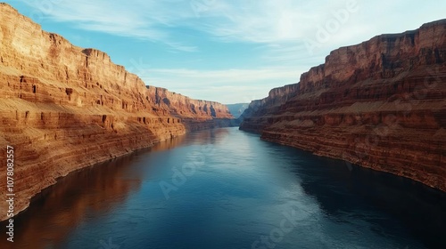 Broad aerial shot of Grand Canyon, revealing intricate geological textures and depths, canyon geology, textured natural terrain