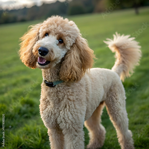 The Poodle is an intelligent, versatile dog known for its curly coat, friendly personality.