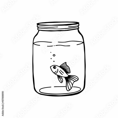 fish in a jar