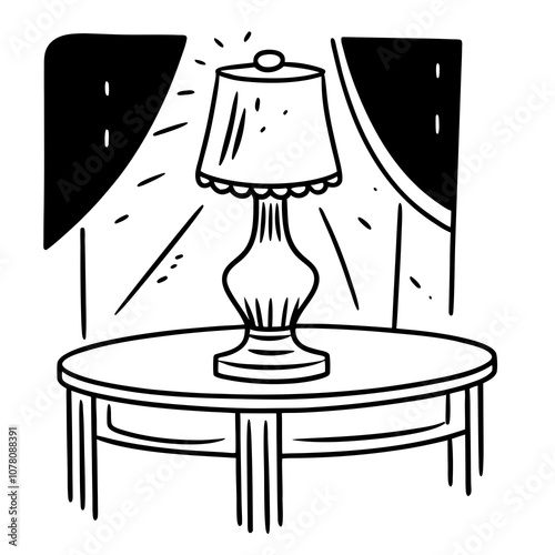 illustration of a lamp