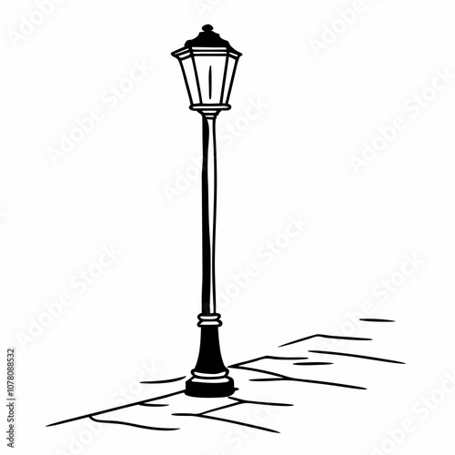 street lamp vector