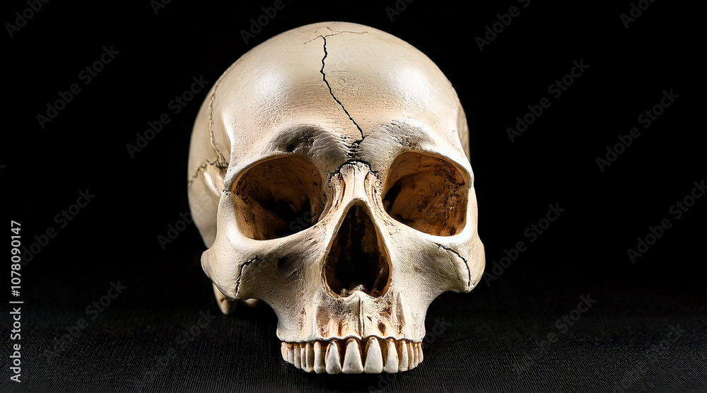 Obraz premium skull on black