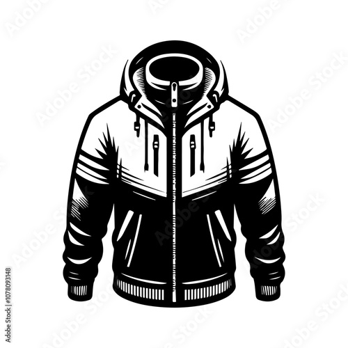 Simple Vector Icon of a outdoor wear – Logo Design Illustration